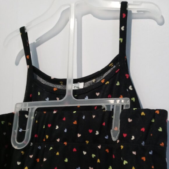 Art Class Girls' 2pc Black Rainbow Hearts Print Pajamas Set Size XL (14) - Picture 3 of 9